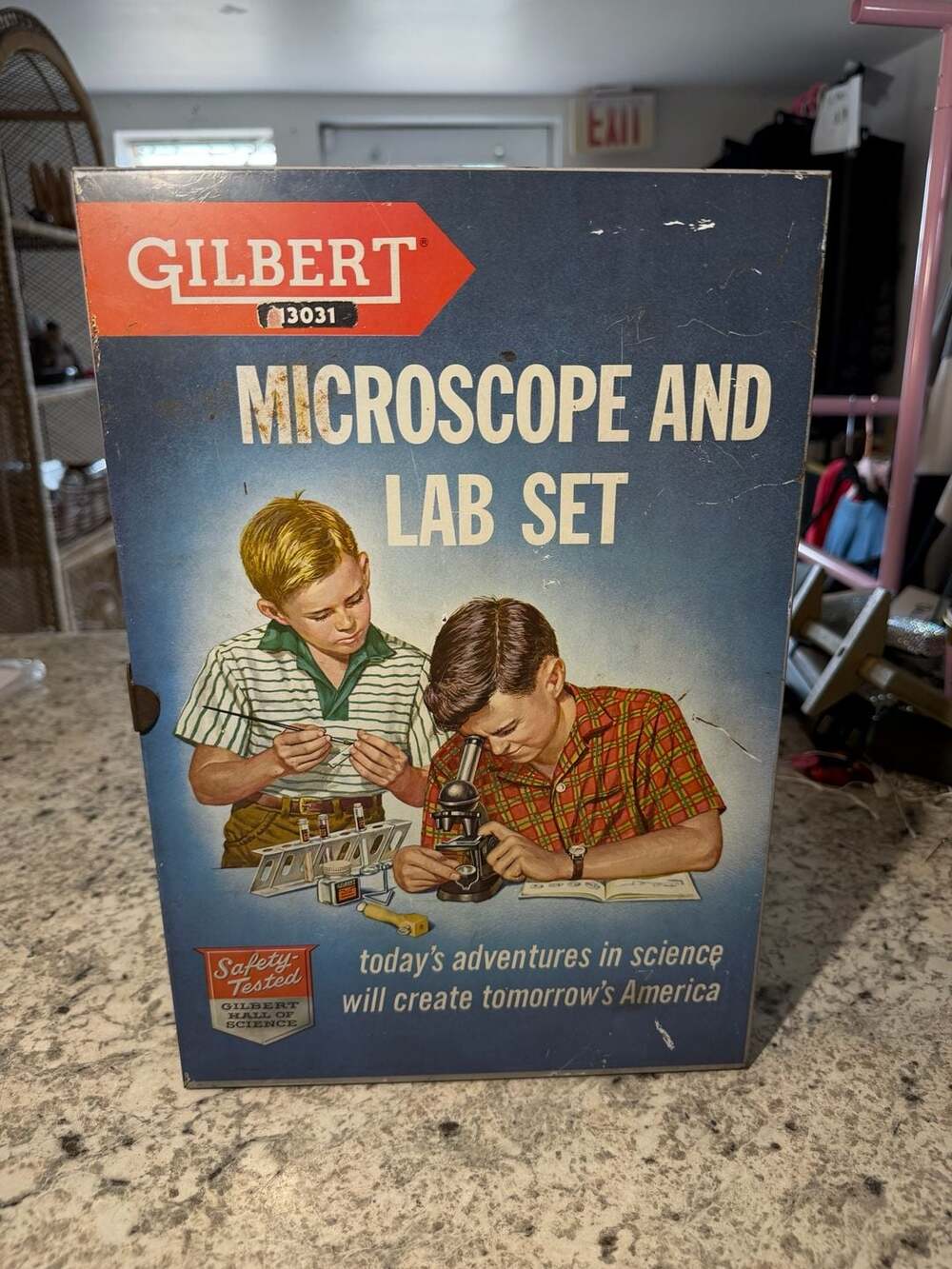 Gilbert Microscope and Lab Set No. 13031 Vintage Science Kit